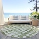 preview thumbnail 10 of 101, Machine Washable Indoor/ Outdoor Chantille Abstract Dots Rug Aloe - 8' x 8'