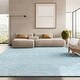 preview thumbnail 7 of 18, SAFAVIEH Tulum Marte Rustic Moroccan Boho Tribal Distressed Rug - Navy/Ivory - 6'7" Square