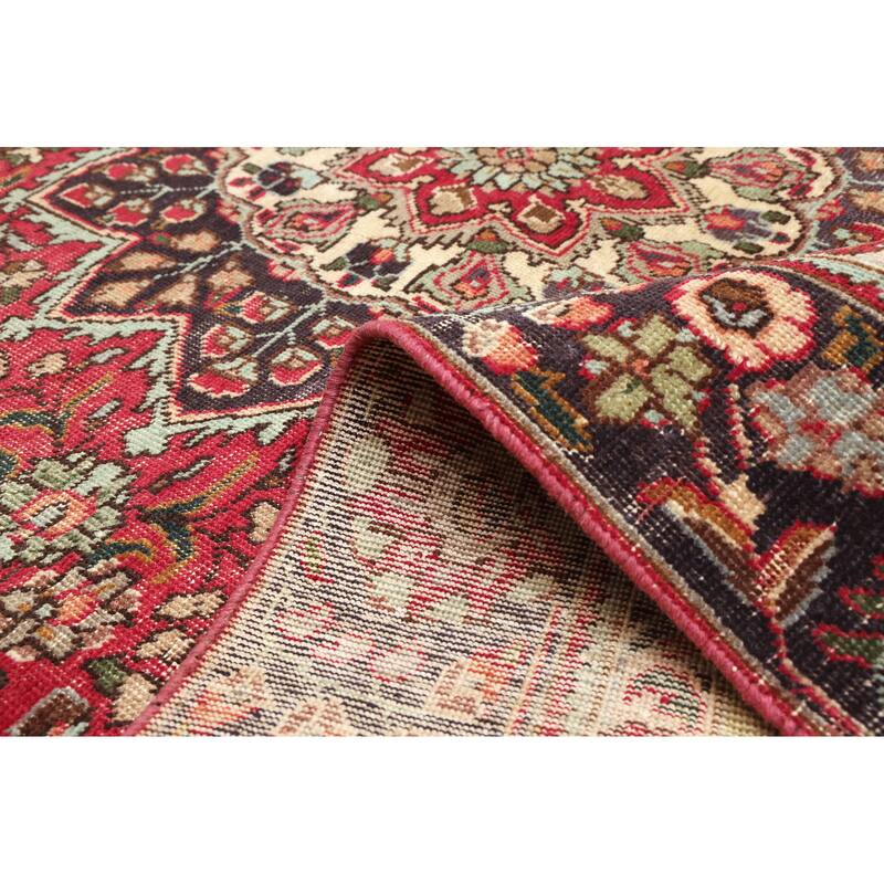 ECARPETGALLERY Hand-knotted Antalya Vintage Red Wool Rug - 5'11 x 9'3