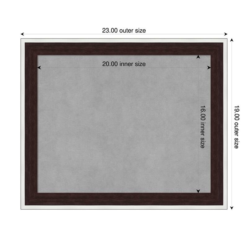 Amanti Art Maya Espresso Silver Framed - 23 x 19 in - Maya Espresso Silver