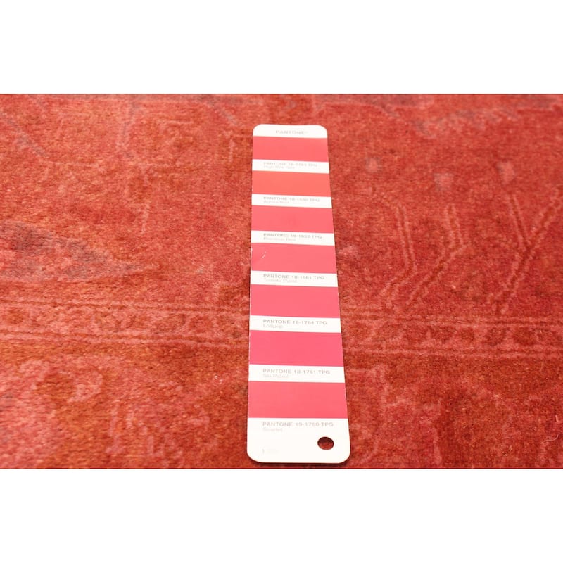 ECARPETGALLERY Hand-knotted Vibrance Copper Wool Rug - 2'7 x 13'11
