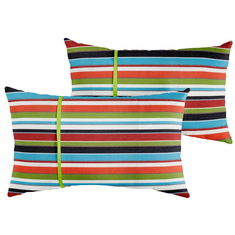 Sorra Home Sunbrella Outdoor Single Petite Flange Pillow Set of 2