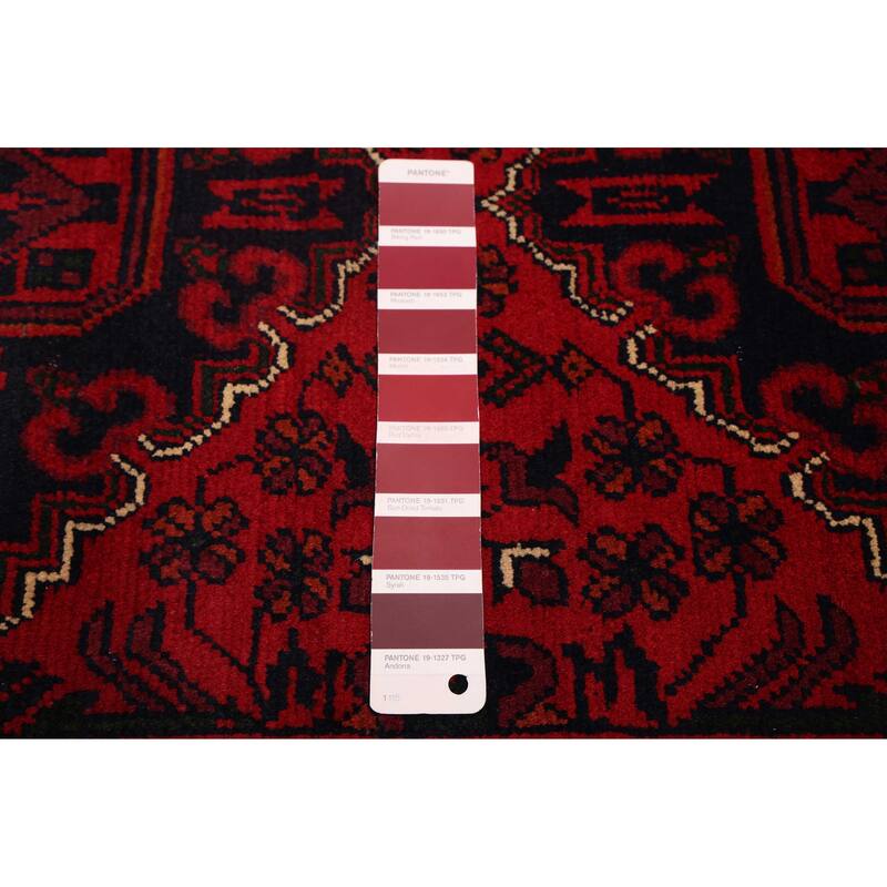 ECARPETGALLERY Hand-knotted Finest Khal Mohammadi Red Wool Rug - 2'8 x 6'11