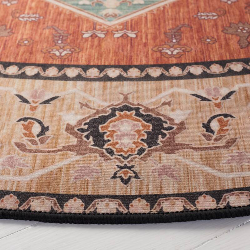SAFAVIEH Tucson Machine Washable Slip Resistant Dessa Traditional Rug