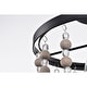 preview thumbnail 6 of 8, Valentina 12 Inch Bohemian Bead Semi Flush Mount 3-Light