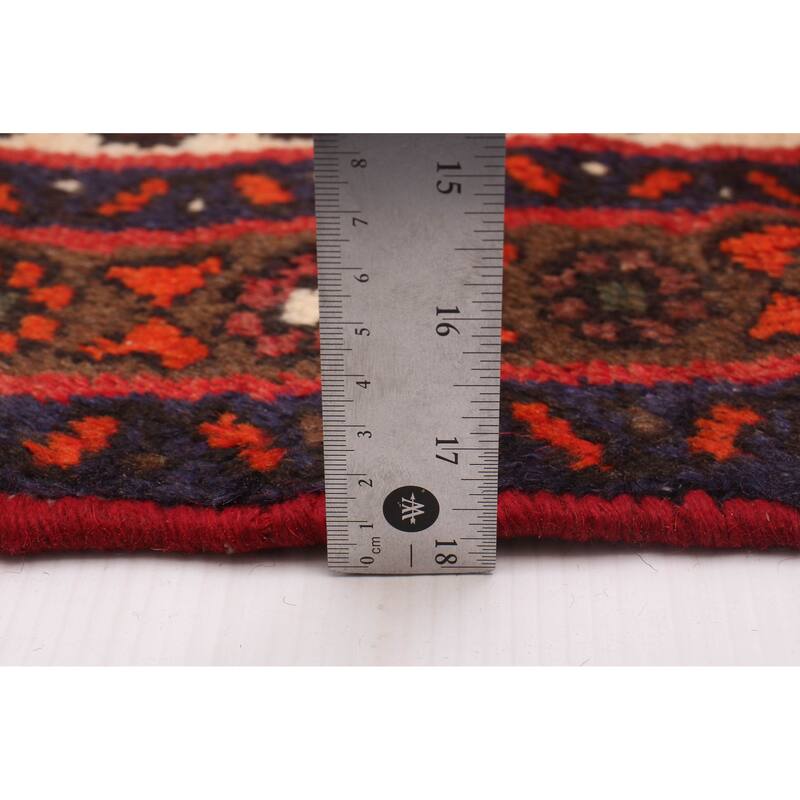 ECARPETGALLERY Hand-knotted Andelz Red Wool Rug - 3'0 x 4'4