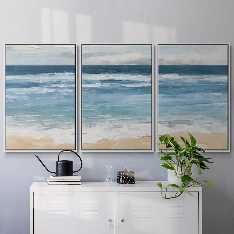 Ocean Waves II - Multi Piece Framed Canvas