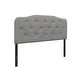 preview thumbnail 3 of 3, Angela Button-tufted Adjustable Headboard Grey - King