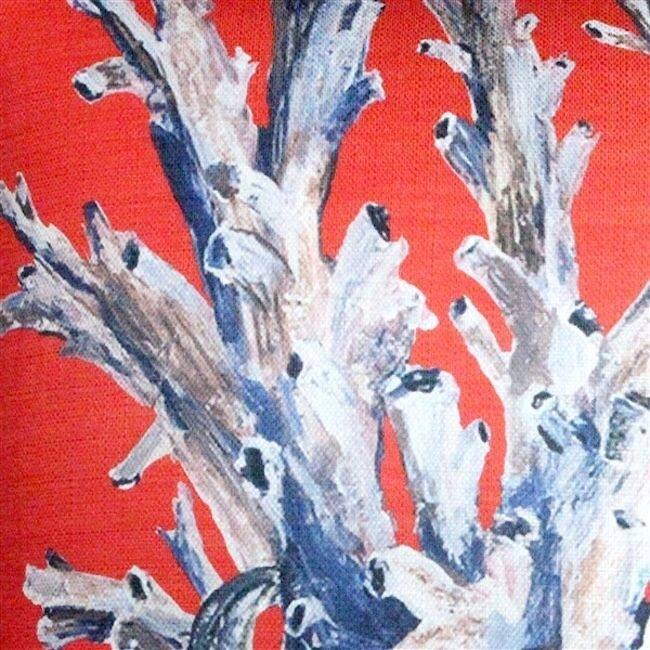 Ocean Reef Coral Throw Pillow