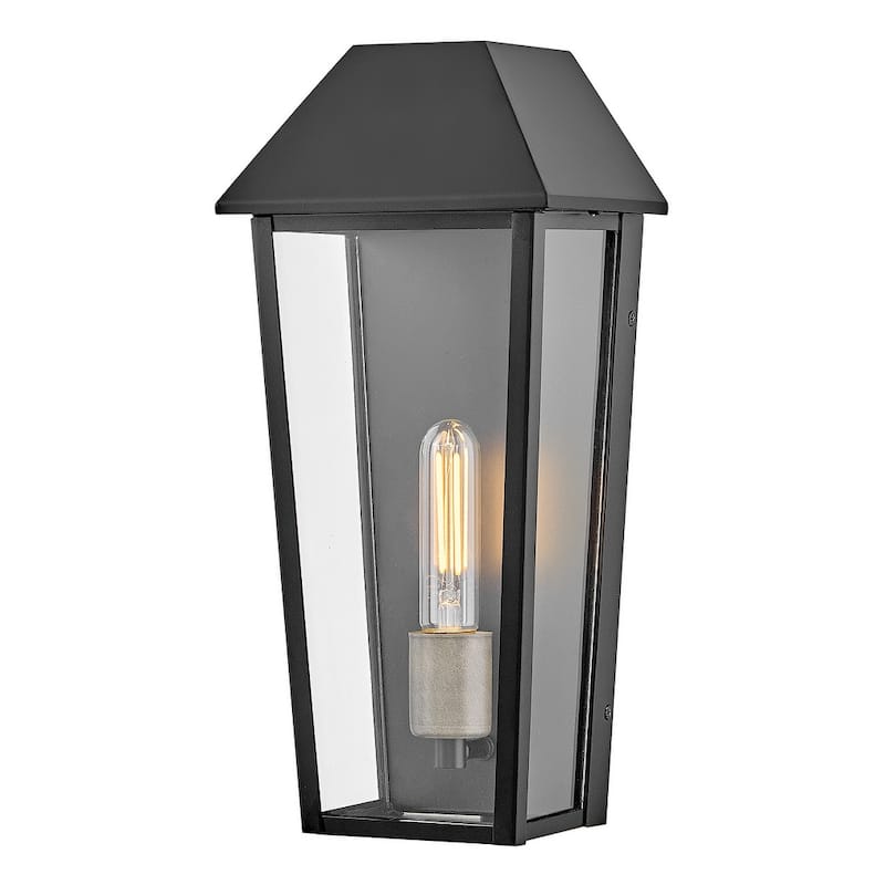 Lark 82080 Maclin 16" Tall Outdoor Wall Sconce - Black