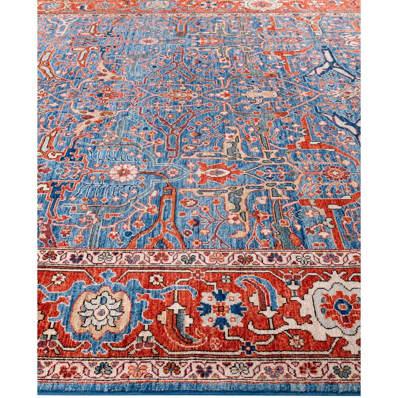Serapi One-of-a-Kind Hand-Knotted Area Rug - Blue - 8' 0" x 9' 11"