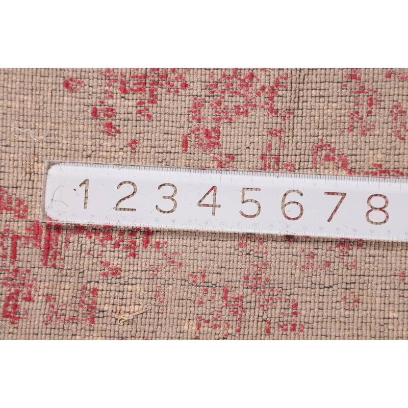 All-Over Abstract Modern Area Rug Hand-Knotted Living Room Wool Carpet - 10'0"x 13'1"