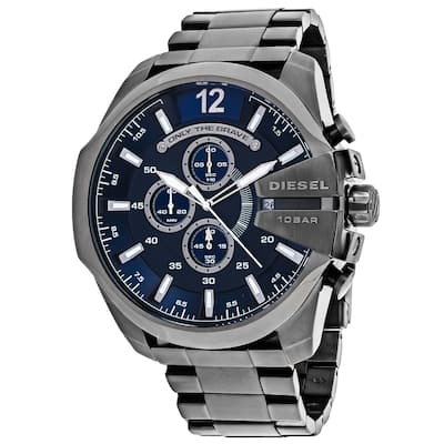 Diesel Men's Mega chief Blue Dial Watch - DZ4329 - 6 (36)
