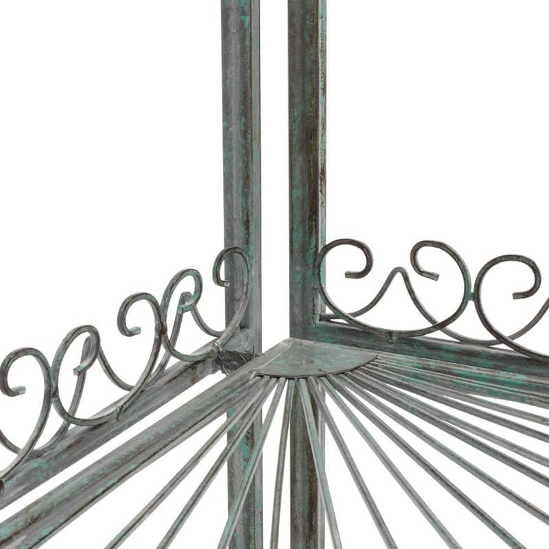 4-Tier Corner Shelf - 13.8"D x 13.8"W x 59.8"H