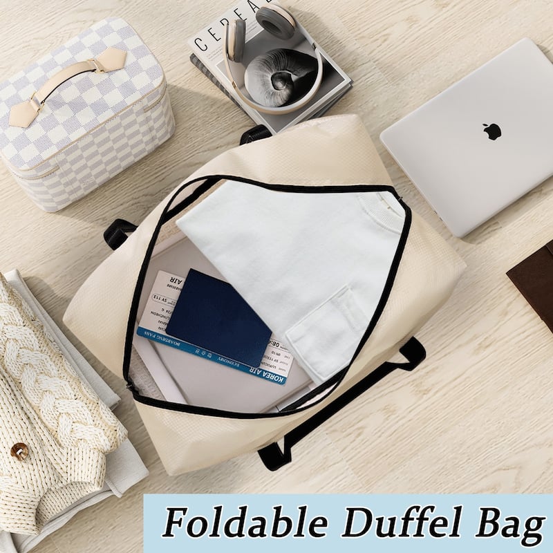 3-Piece, Modern Luggage Sets with Spinner Wheels, Built-in TSA Lock, Foldable Duffel Bag, for Boarding Travel