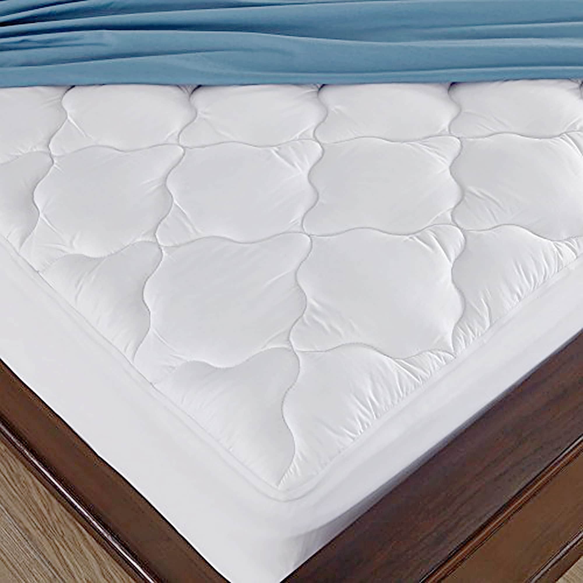 Bedmate Super Soft Cotton Touch Padded Mattress Cover, Queen, Fits 15  Inches Deep