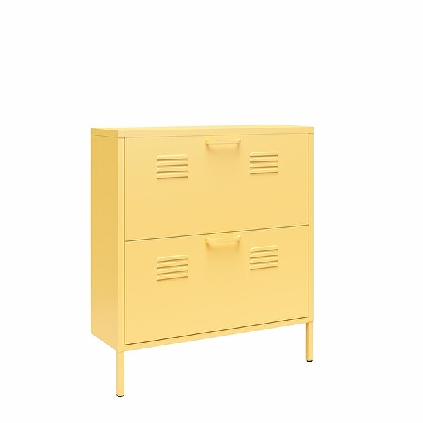 The Novogratz Cache 2 Door Metal Locker Shoe Storage Cabinet On Sale Bed Bath Beyond 36661002