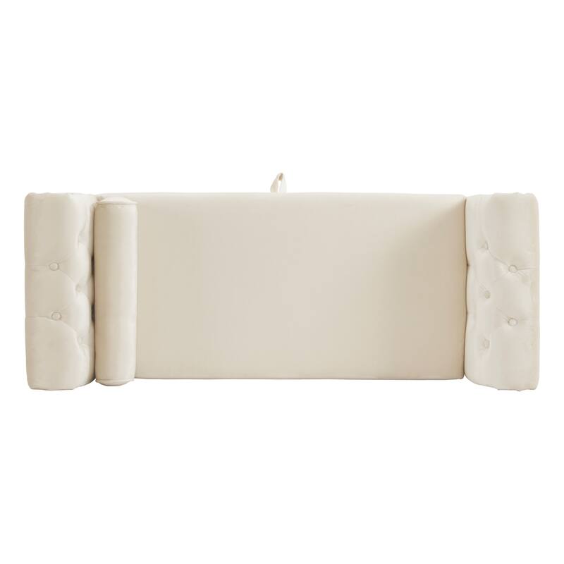 Xanthia Traditional Velvet Multifuntional Storage Ottoman Bench with Pillow by Christopher Knight Home