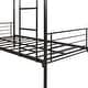 preview thumbnail 17 of 16, Twin over Twin Metal Bunk Bed with Guardrails & Ladder