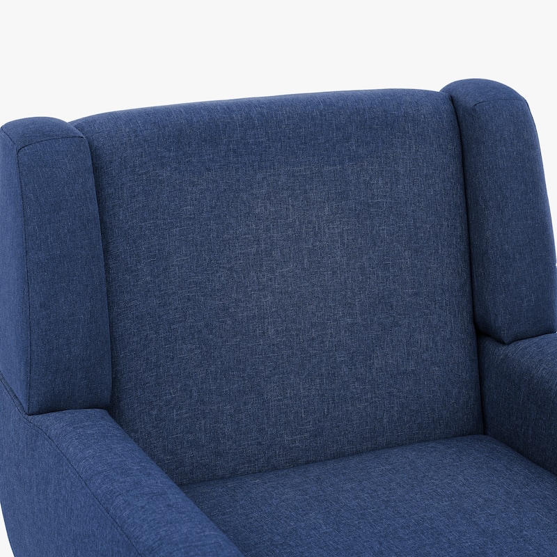 Modern Upholstered Linen Armchair Accent Chair