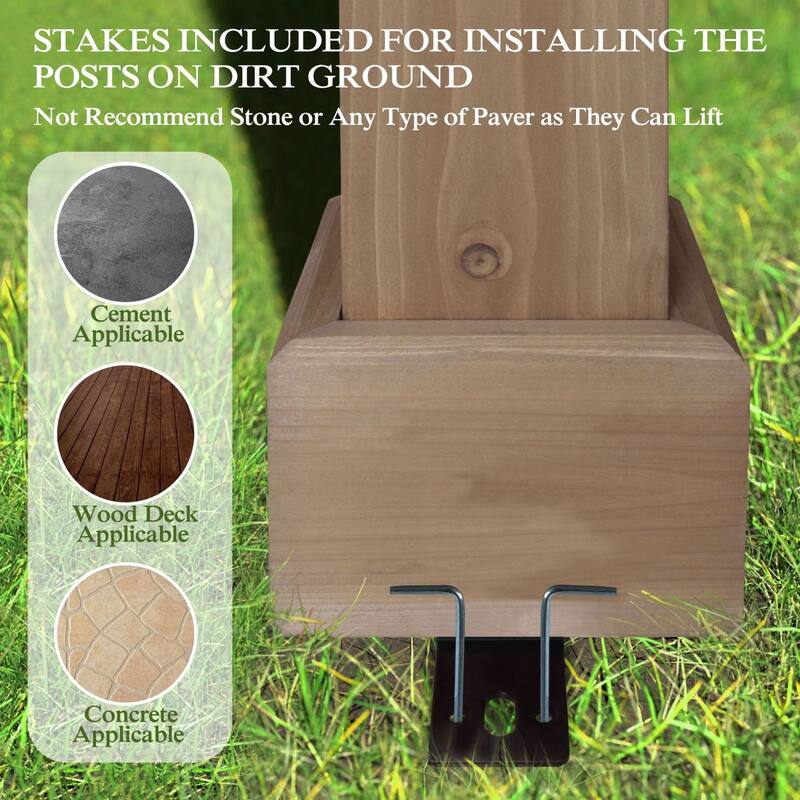 VEIKOUS Wood BBQ Grill Gazebo with Steel Roof for Patio Garden Backyard and Lawn