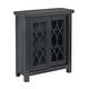 preview thumbnail 14 of 18, Glassell Geometric Glass Door Storage Cabinet with Adjustable Shelves by iNSPIRE Q Classic