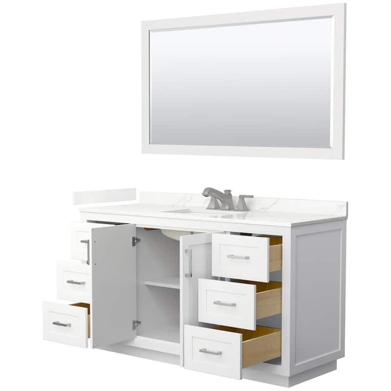 Wyndham Collection WCF292960S-QTZ-US3M58 Miranda 60" Free Standing