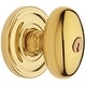 preview thumbnail 5 of 13, Baldwin Egg Style Single Cylinder Keyed Entry Door Knob Set with Egg Lifetime Polished Brass