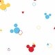 preview thumbnail 1 of 4, Disney Minnie Mouse Dots Blue & Yellow Wallpaper