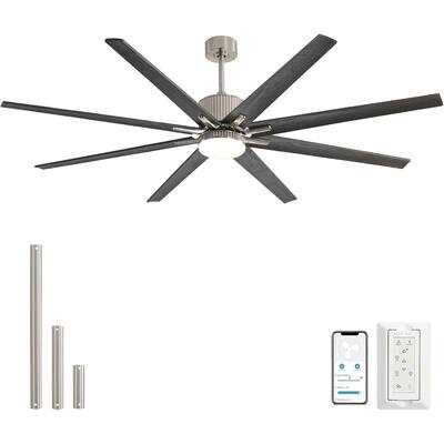 76 inch Smart App Controlled DC Motor Ceiling Fan with Light, Dimmable 3-Color LED, 6-Speed, Reversible, Remote, Timer