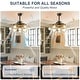 preview thumbnail 10 of 19, 48 Inch Retractable Clear 4-Blade Modern Sputnik Ceiling Fans with Light (excl.bulb) Luxury Chandelier