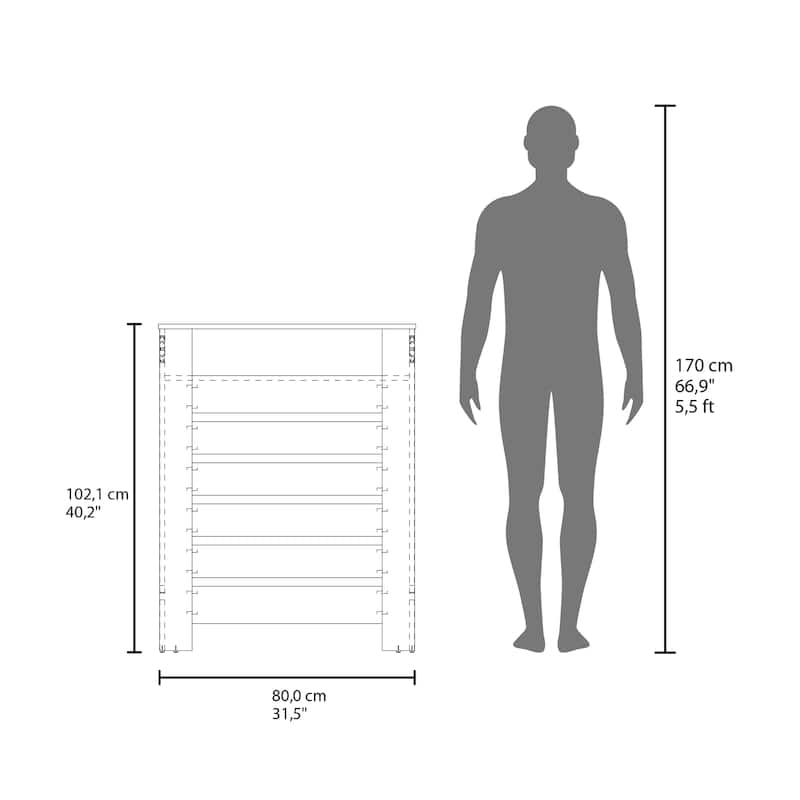 Risk Radiator Cover with Storage, Space,Saving Design, Natural Oak and White