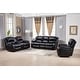 preview thumbnail 2 of 17, Betsy Furniture 3 Piece Bonded Leather Power Reclining Living Room Set, Sofa, Loveseat and Chair