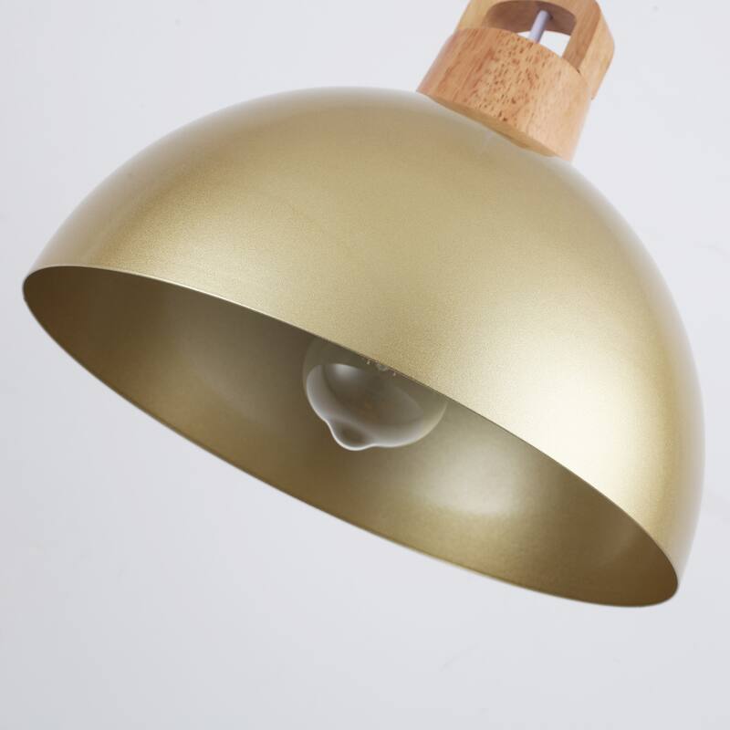1-Light Pendant Light with Dome Shape, Classic Semi Flush Mount Chandelier for Dining Room Living Room Bedroom Kitchen