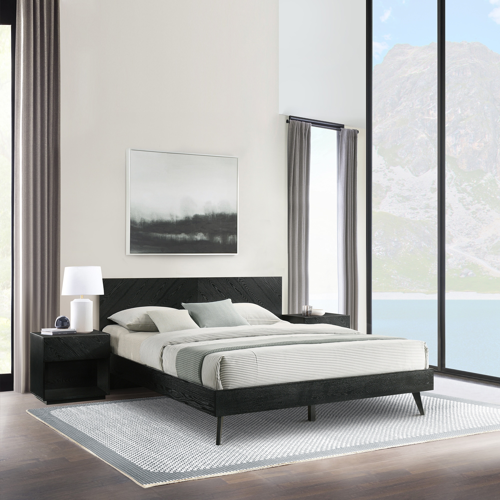 Dawley upholstered platform shop bed