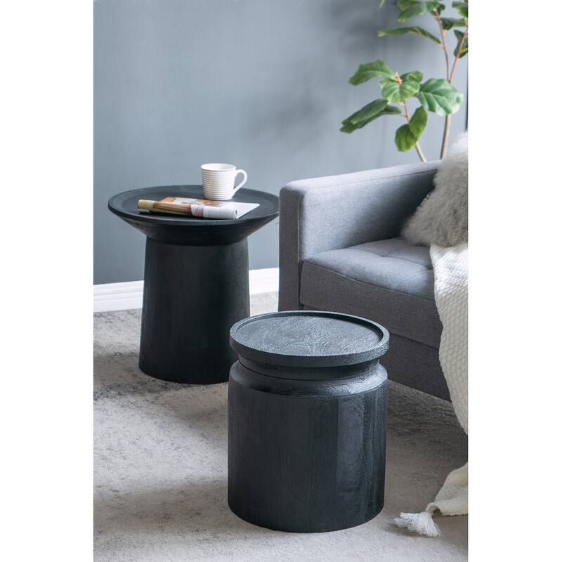 Charming Wooden Cylinder Side Table for Versatile Home Decoration