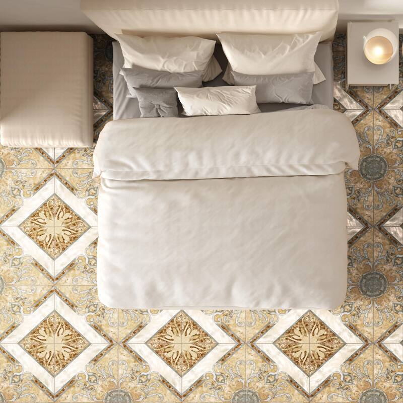 Merola Tile Touba 17-5/8" x 17-5/8" Ceramic Floor and Wall Tile - Pallet (40 Tiles)