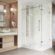 preview thumbnail 40 of 97, VIGO Winslow Frameless Sliding Shower Enclosure