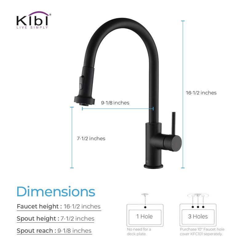Lead Free Solid Brass Single Level Pull Down Kitchen Faucet with Sprayer