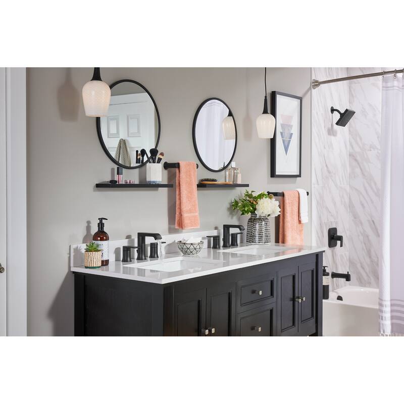 Moen Genta LX 1.2 GPM Widespread Bathroom Faucet with Pop-Up Drain