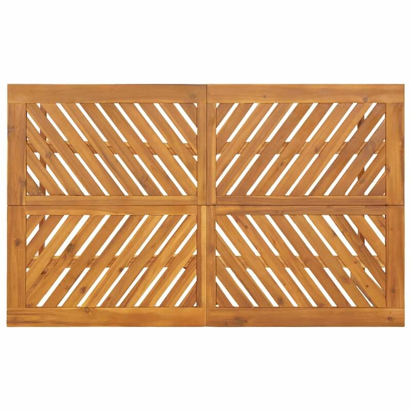 vidaXL Garden Dining Set 3/7 pcs Brown 59.1" x 35.4" x 29.1 - 59.1" x 35.4" x 29.1