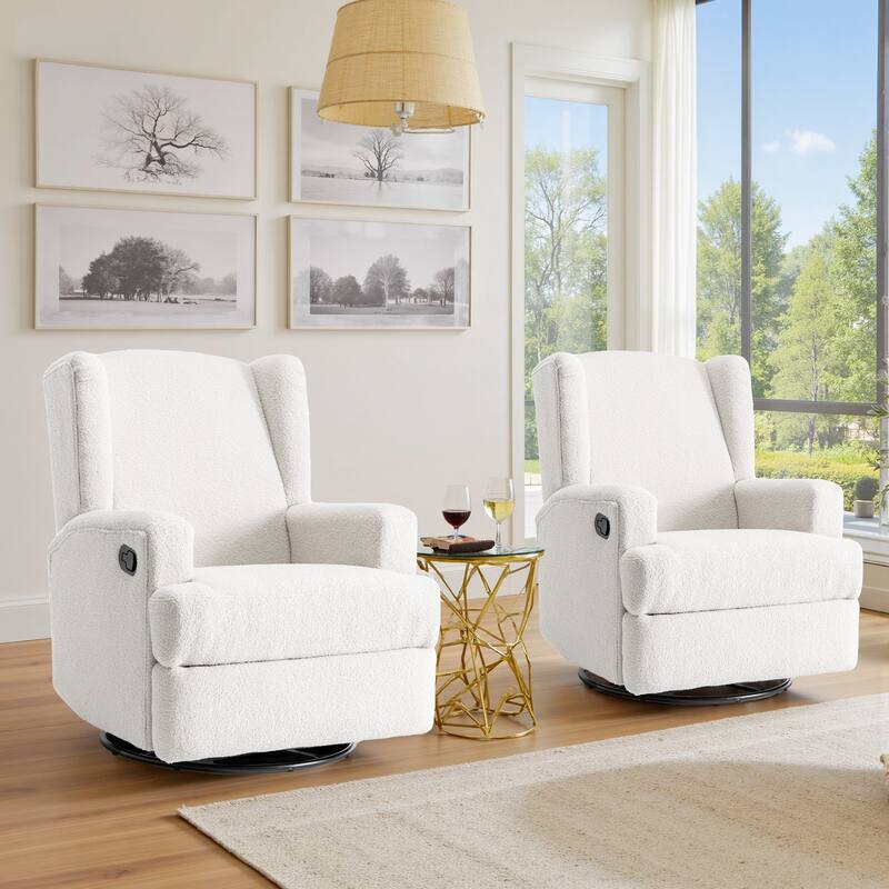 Swivel Glider Rocker Nursery Recliner Chair set of 2