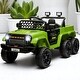 preview thumbnail 21 of 25, 12V Kids Ride-On Car with Remote Control, Ride on Truck with Back Trailer, Spring Suspension, & Seatbelt - Electric Vehicle
