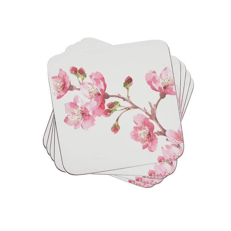 Portmeirion Pink Blossom Coasters, Set of 6 - Pink