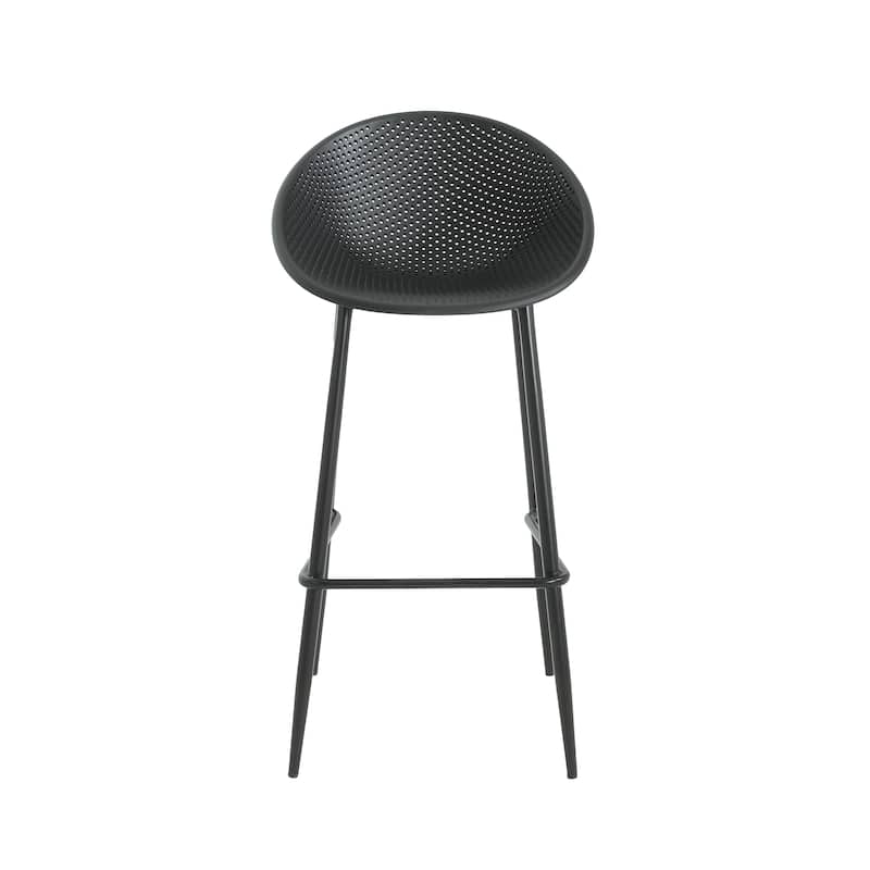 Gable Outdoor/Indoor Modern 26-inch Height Barstools (Set of 2) by Christopher Knight Home