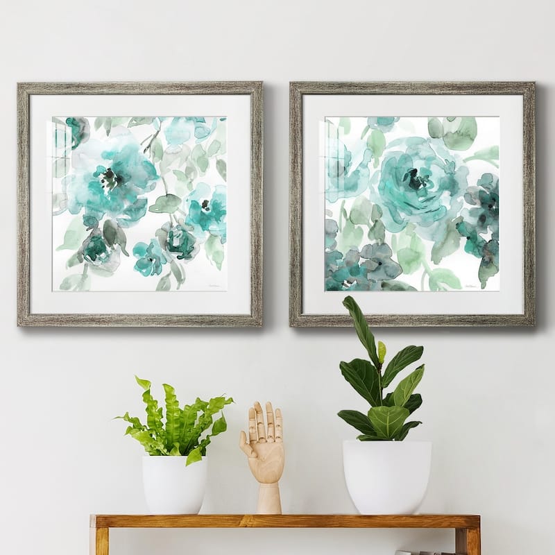 Belle's Teal I- Premium Framed Print - Ready to Hang - Multi-Color