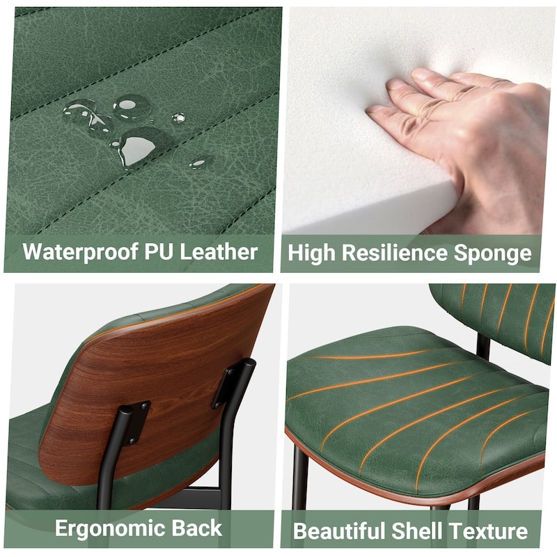 Mid Century Modern Dining Chairs, Upholstered Dining Chairs Set of 2