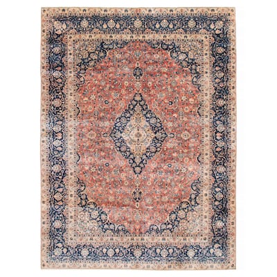 ECARPETGALLERY Hand-knotted Antalya Vintage Copper Wool Rug - 9'8 x 12'10