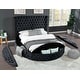 preview thumbnail 11 of 21, Hazel Modern Style Queen/King Bed with USB Charger & Made with Wood