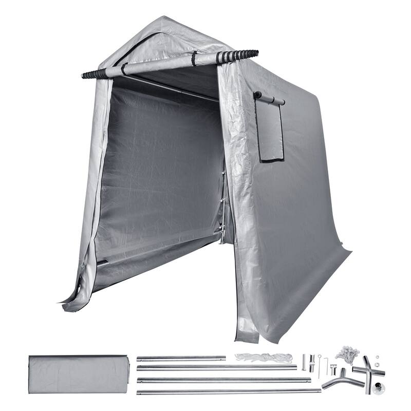 Heavy Duty Outdoor Storage Shelter Portable Garage Tent with Windows